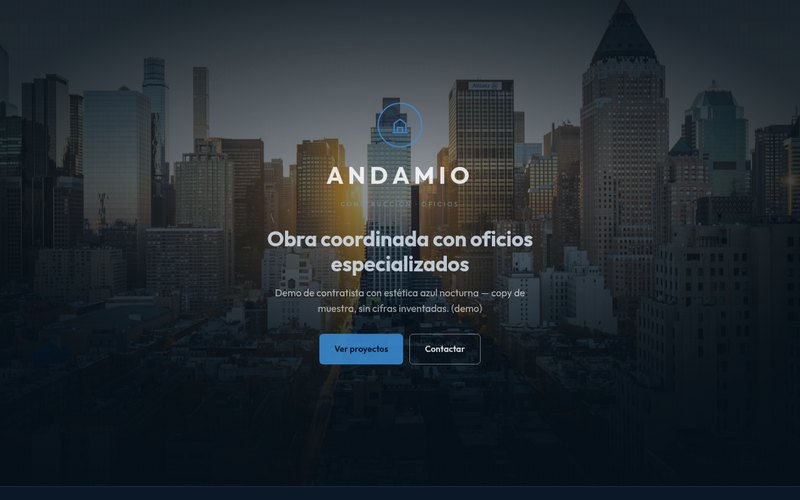 Oficios — Andamio (imagen demo)